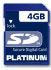 Platinum SD Card 4096MB (177106)